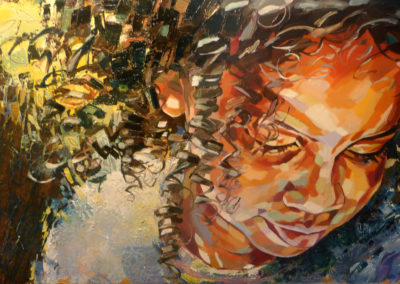 "Esmeralda" (huile sur toile) - 120 x 70 cm (vendu)